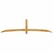 Ekena Millwork Bellingham Rough Sawn Timber Gable Bracket, Western Red Cedar, 108"W x 27"H x 2"D x 4"F, 6/12 Pitch GBW108X27X0204BEL00RWR - alternate 1